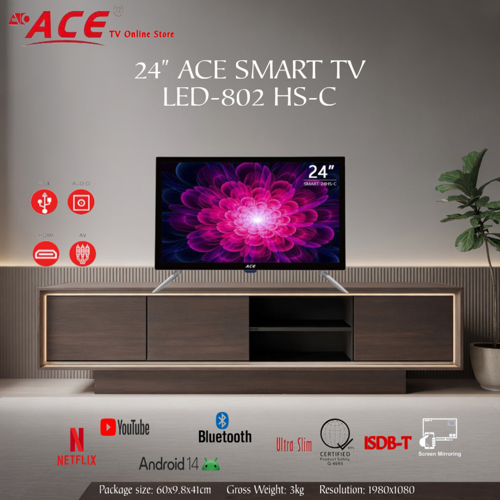 24 ACE SMART TV LED-802 HS-C