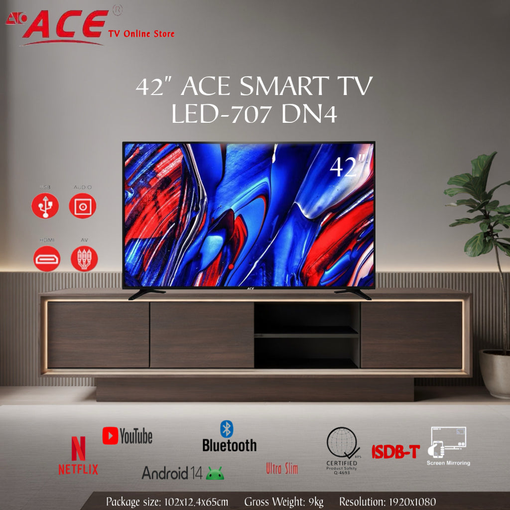 42" ACE SMART TV LED-707 DN4