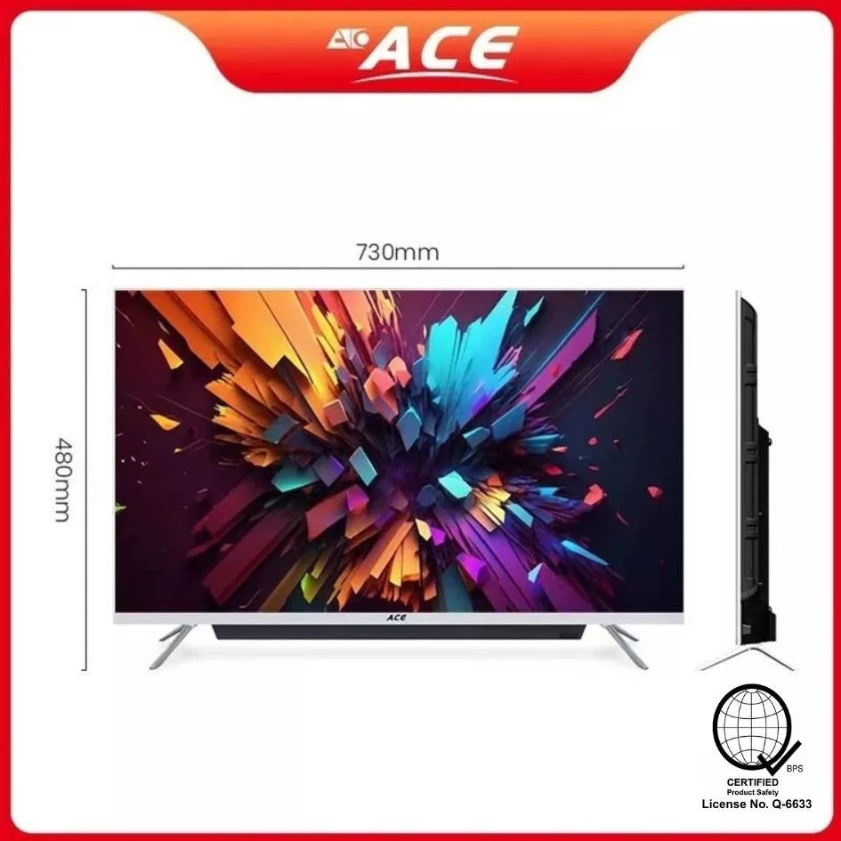 32" ACE SMART TV LED-808 DE2L w/ Built in Soundbar