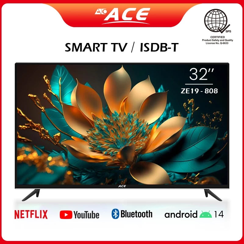 32" ACE SMART TV LED-808 ZE19