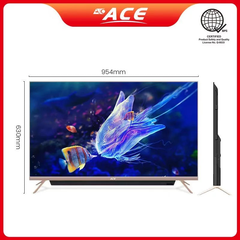 43" ACE SMART TV LED-909 DEIL w/ Built in Soundbar